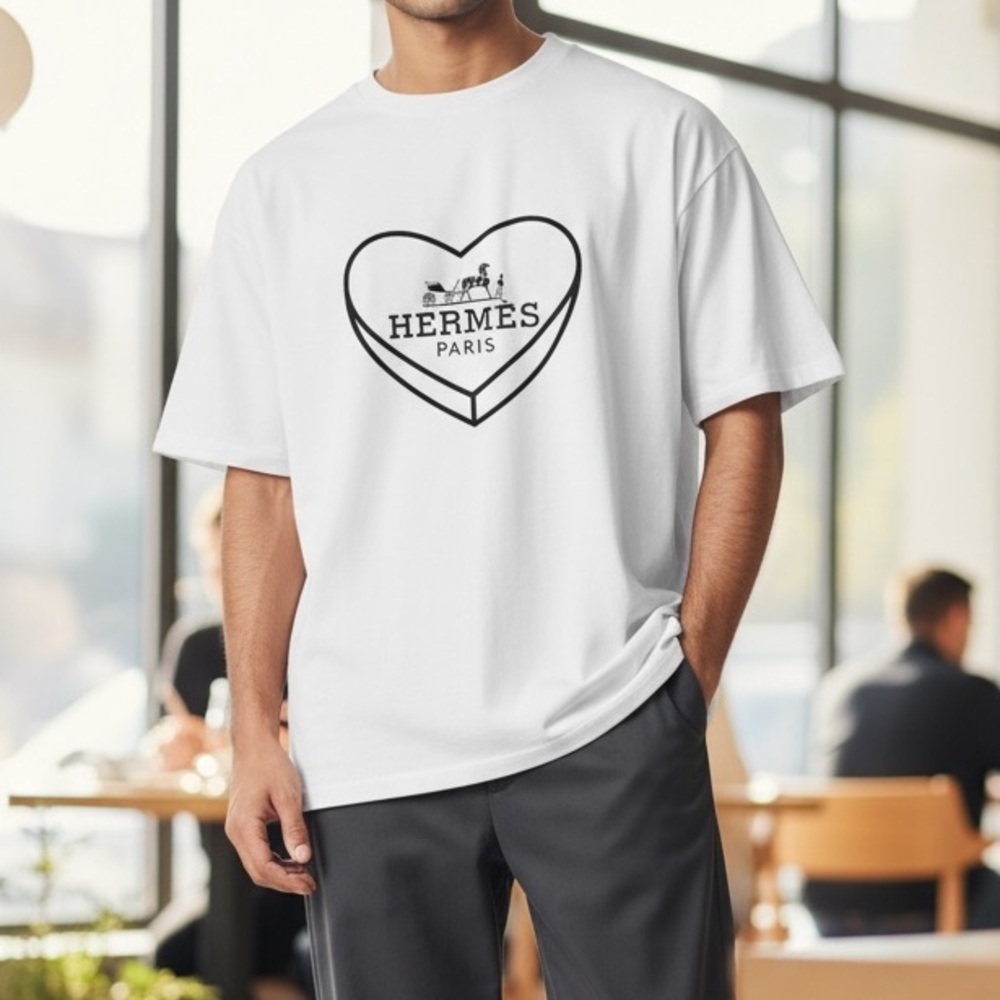 White Boujee Horse and Carriage Cotton Aesthetic T-Shirt
